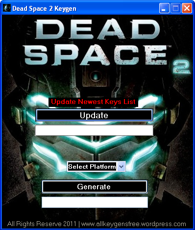 Dead space 2 key generator free. download full